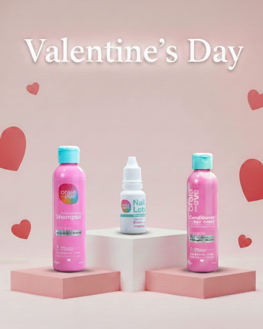 Shampoo + Hair mask & Conditioner + (Nail Lotion free)